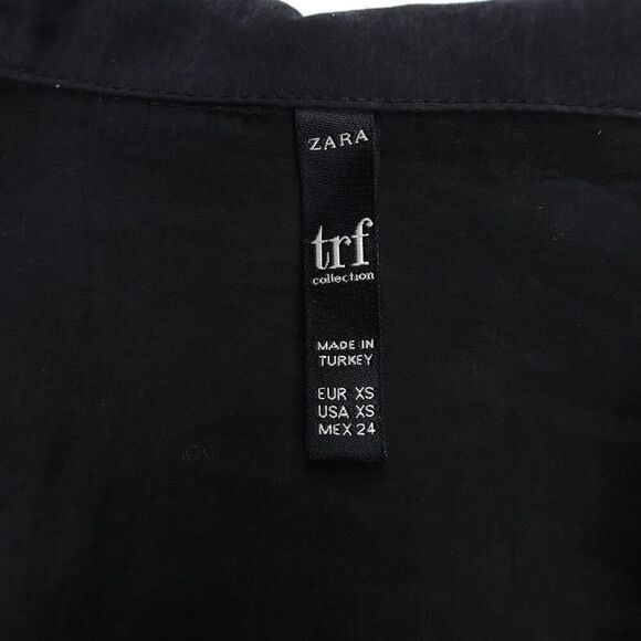 ZARA Faded Effect Wrap Front Blazer Romper Mini Dress Playsuit XS Black Minimal - Picture 2 of 8